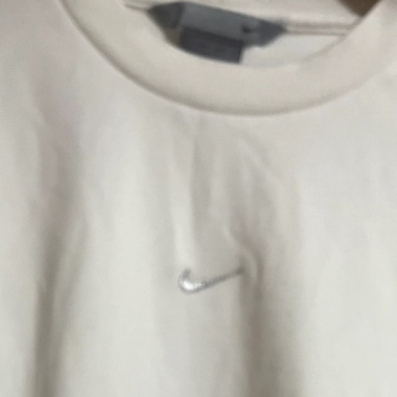 Vtg Nike Dri Fit Embroidered Center Swoosh White/Silver M Y2K Tag - Picture 6 of 7